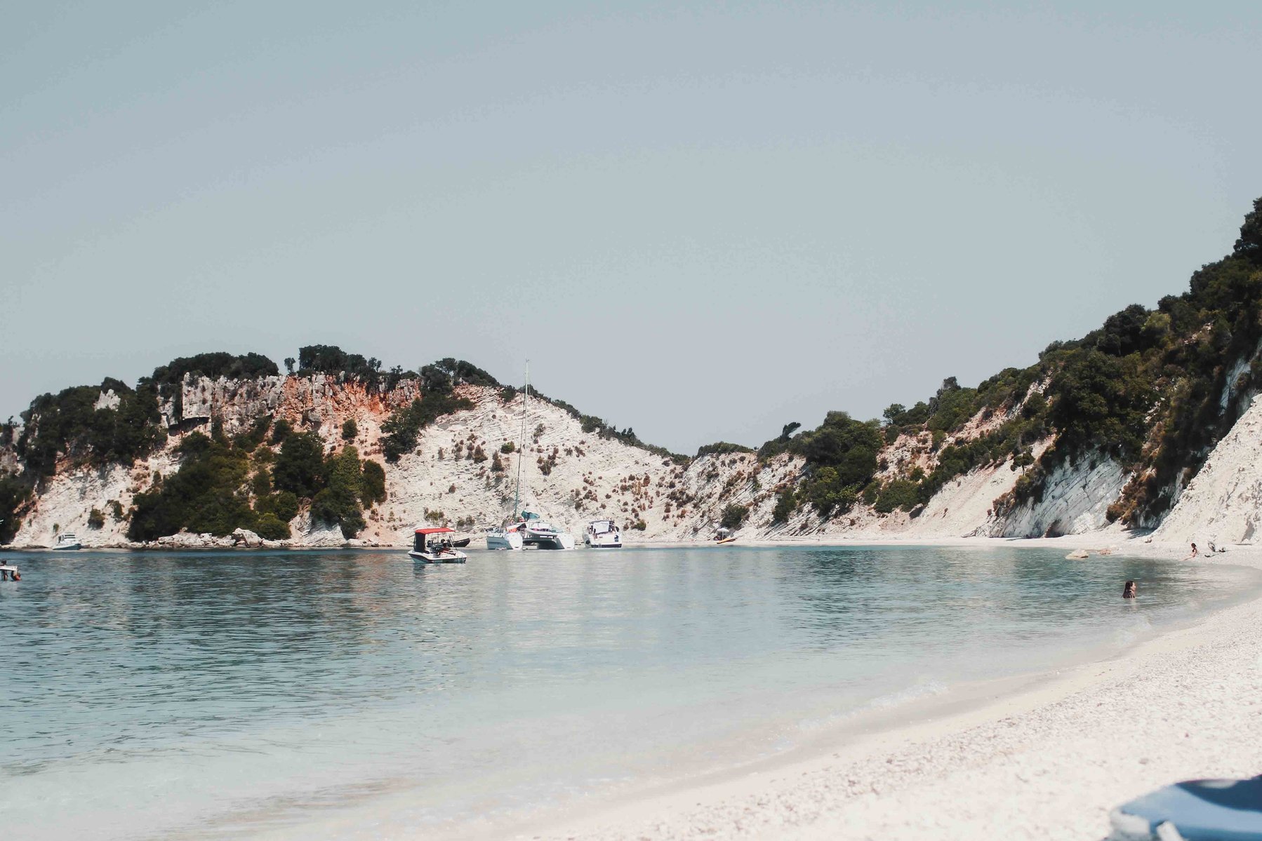Gidaki beach in Ithaca, at the Ionian Sea in Greece.