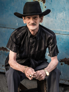 Cuba, SophieChurlaud, photographie, photography, montreal photographer, art, streetphoto, streetphotographie, portrait, cowboy cubain, cubain, chapeau 