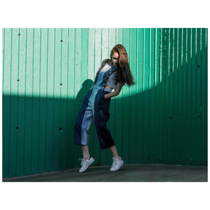 Ysalinne Lannes - eco-fashion, recycled jeans, fashion designer
©sophiechurlaud, Fashion photography, Montreal photography
Fashion Photographer, concrete, colorblock