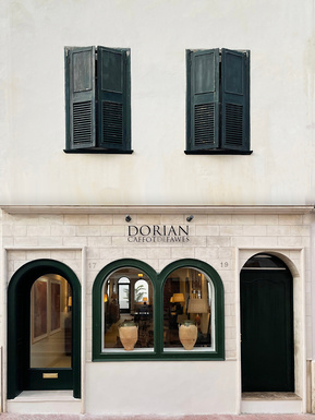 The shop of Dorian Caffot de Fawes in Mahon in Menorca