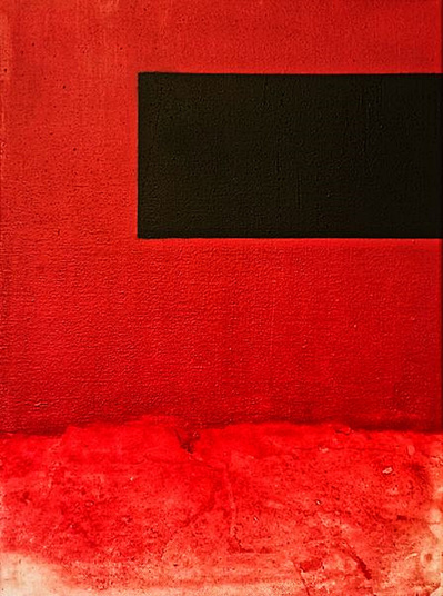 Danté-Danýel (Atelier Dédé): Love is Red but you left me colorblind, 2021, acrylic on canvas, 81 x 61 cm.