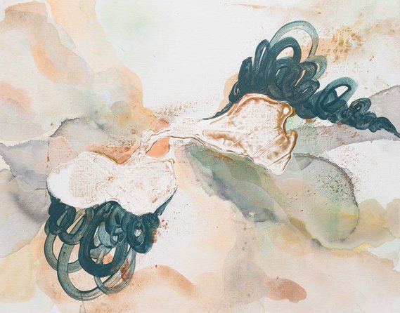 Lora Cazwell
Pretty Pale Bedlam 1- 50cmX40cm - 2021 - Acrylic on Canvas