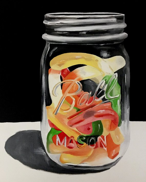 Anna Stark 
oil painting
Gummy Worms
