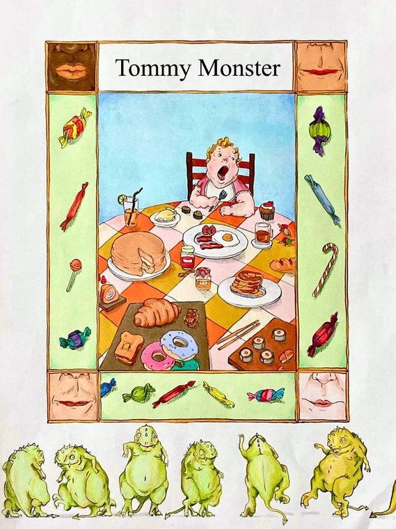Nazanin Karbalaii
Tommy Monster illustration
The Purposeful Mayonnaise
The Bagel Hole