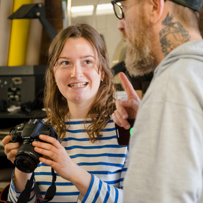 Photography workshop attendees focused on hands-on camera training in  Ontario. Our workshops are designed for all skill levels, offering in-depth photography techniques and practical camera handling to help you capture stunning images with confidence
