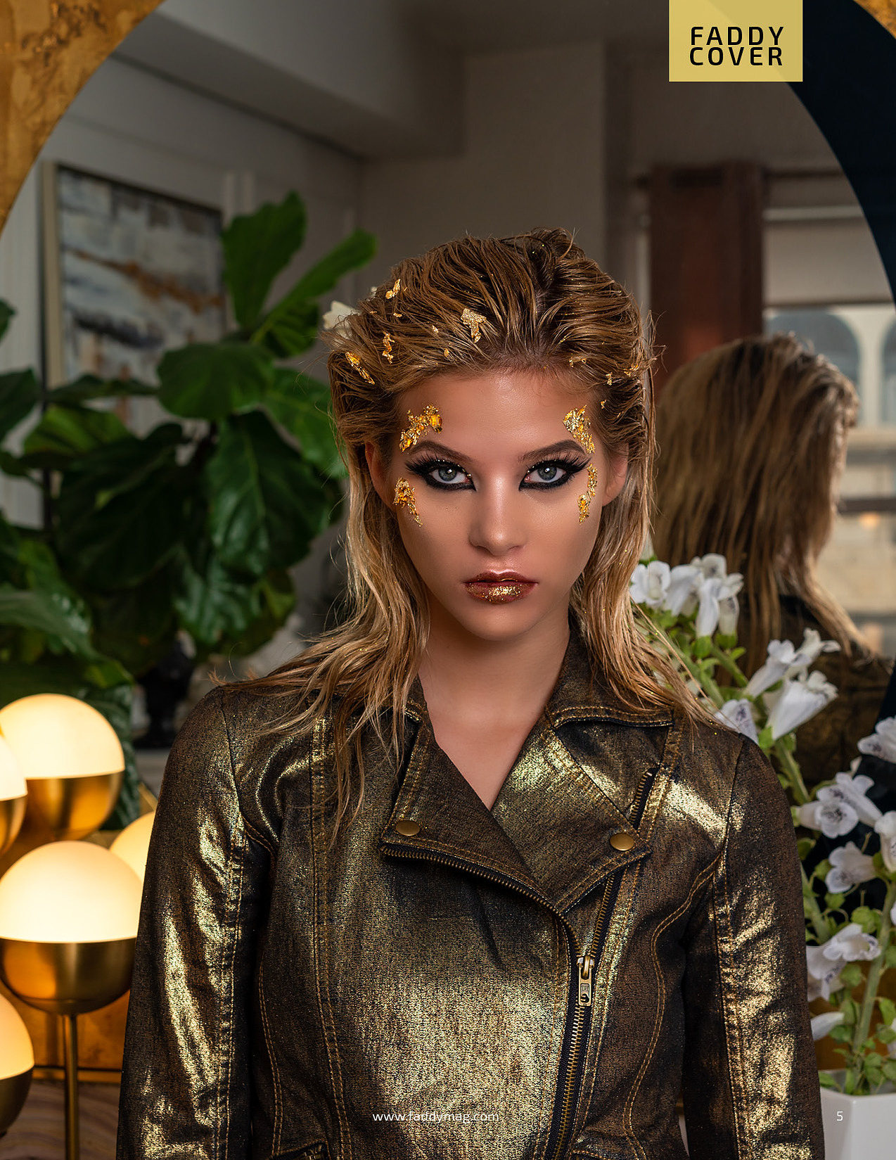 Top agency model in Glasgow poses in studio for best Scotland commercial fashion photographer for clothing line in magazine photo shoot - Photography by Nate Cleary