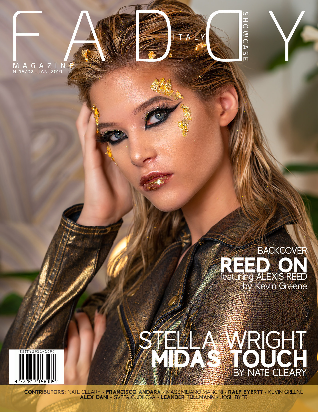 Top agency model in Glasgow poses in studio for best Scotland commercial fashion photographer for clothing line in magazine photo shoot - Photography by Nate Cleary