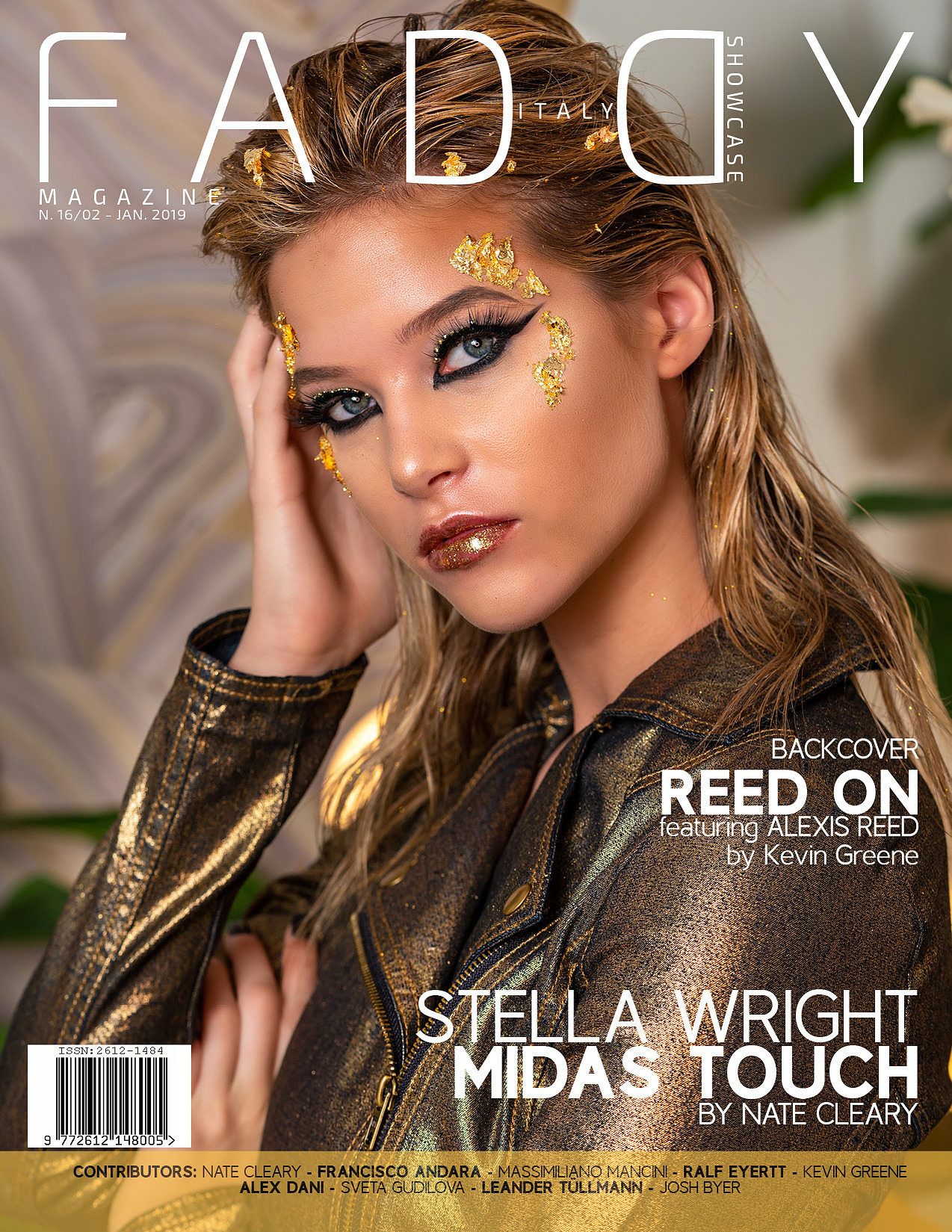 Model posing for commercial fashion magazine cover - Photography by Nate Cleary
