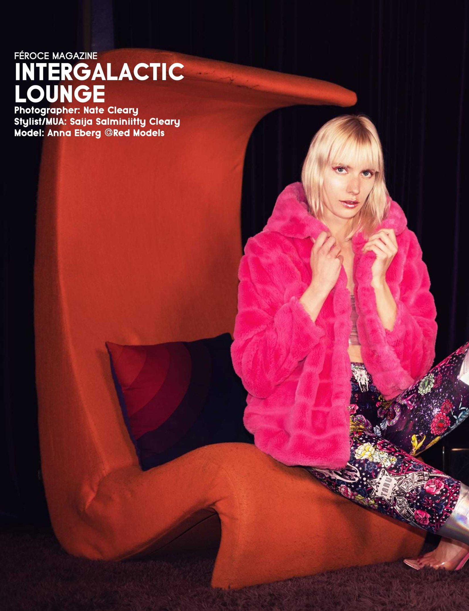 Best agency model in Glasgow poses in a studio for top Scotland commercial fashion photographer for clothing line in magazine photo shoot - Photography by Nate Cleary