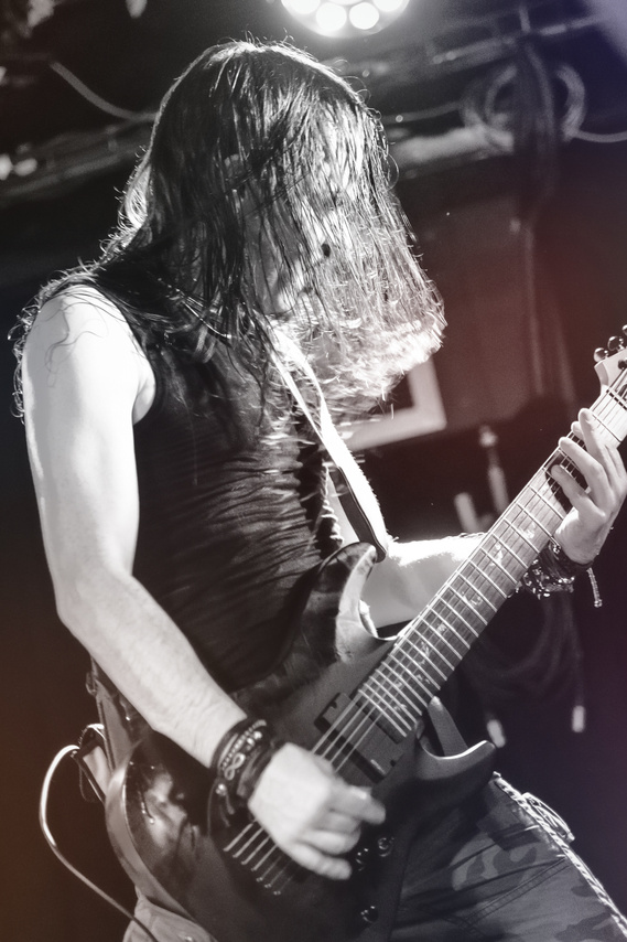 Scotland live band event guitarist on stage - Photography by Nate Cleary