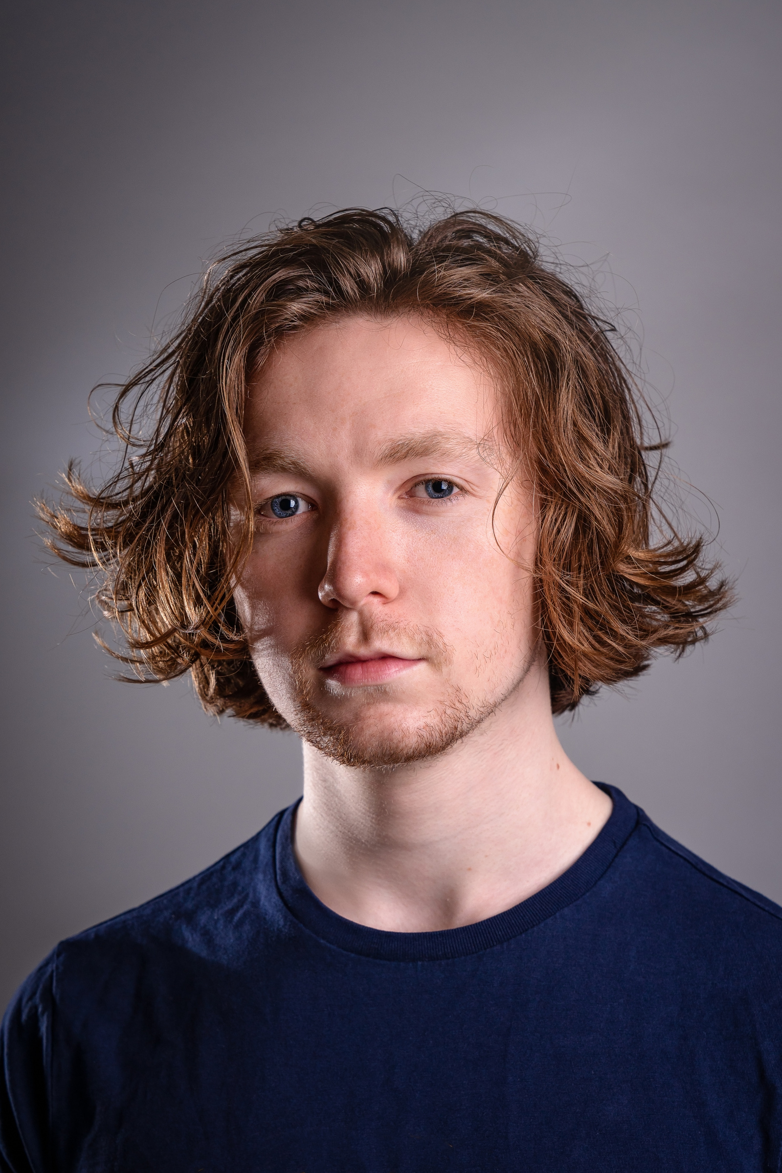 Scotland actor posing for studio headshots in Glasgow - Photography by Nate Cleary