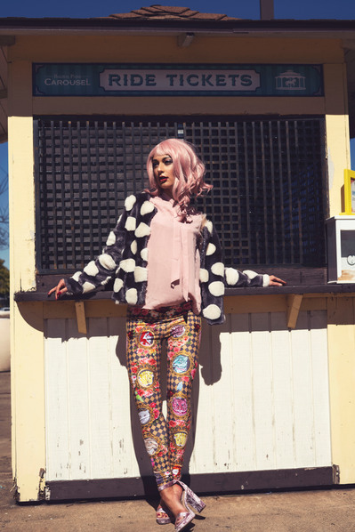 Best model in Scotland poses for creative clothing line outdoors for top Glasgow fashion photographer in commercial photoshoot - Photography by Nate Cleary