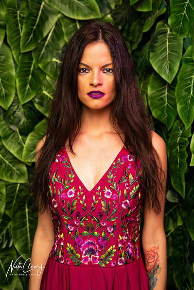 Best model in Scotland poses for creative leggings brand in studio for top fashion photographer in Glasgow at commercial photoshoot - Photography by Nate Cleary
