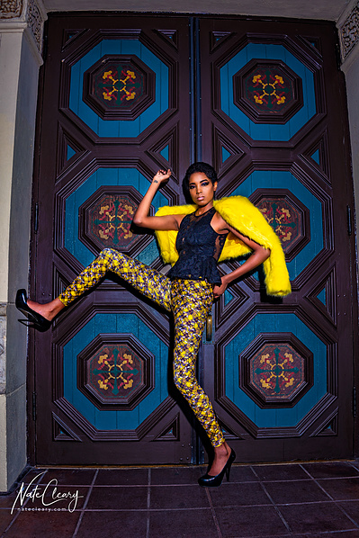 Best model in Glasgow poses for clothing line outdoors for top Scotland fashion photographer in commercial photoshoot - Photography by Nate Cleary