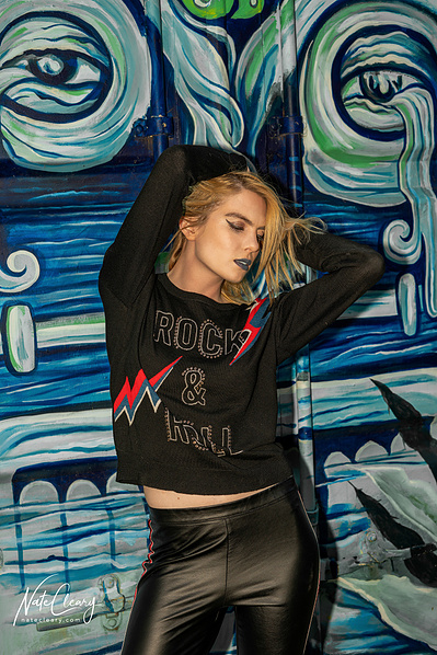 Best model in Scotland poses for creative clothing brand at skate park for top fashion photographer in Glasgow at commercial photoshoot - Photography by Nate Cleary
