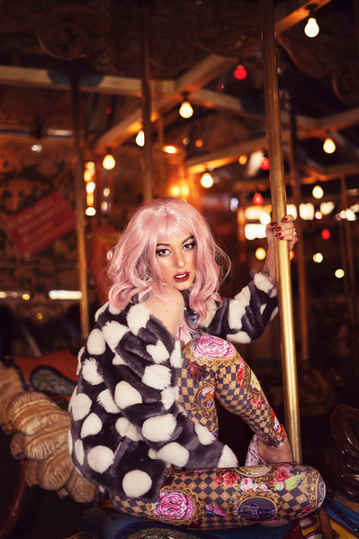 Best model in Scotland poses for creative clothing line outdoors for top Glasgow fashion photographer in commercial photoshoot - Photography by Nate Cleary