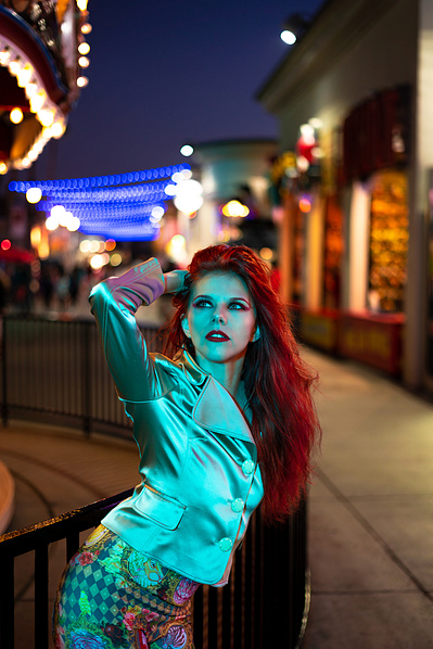 Top model in Scotland poses for clothing line outdoors for best Glasgow fashion photographer in commercial photo shoot - Photography by Nate Cleary