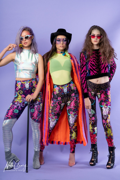Top Glasgow agency model poses for clothing line in a studio for best Scotland commercial photographer at fashion photoshoot - Photography by Nate Cleary