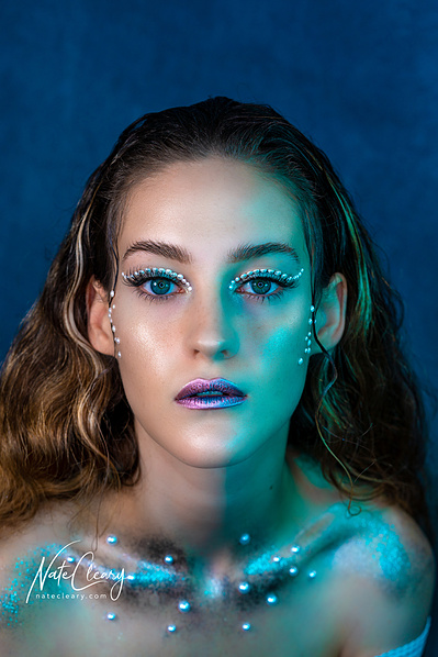 Best model in Glasgow poses for creative clothing brand in studio for top fashion photographer in Scotland at commercial photoshoot - Photography by Nate Cleary