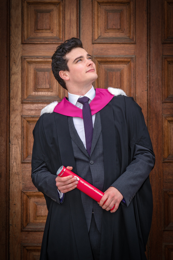 Scotland student at graduation for University of Edinburgh- Photography by Nate Cleary