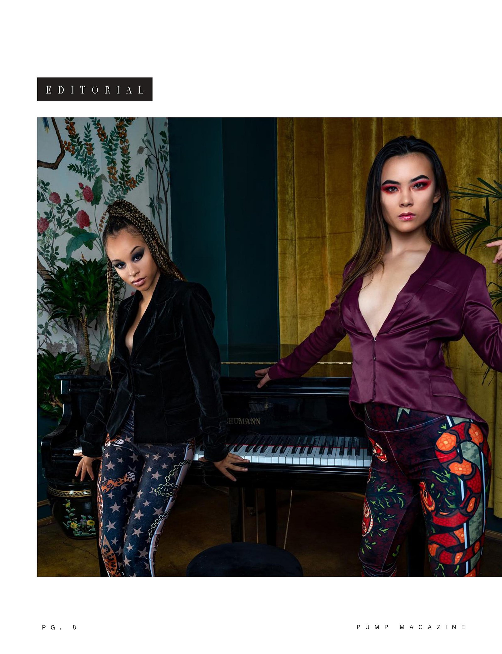 Top model in Glasgow poses in studio for best Scotland commercial fashion photographer for clothing line in magazine photo shoot - Photography by Nate Cleary