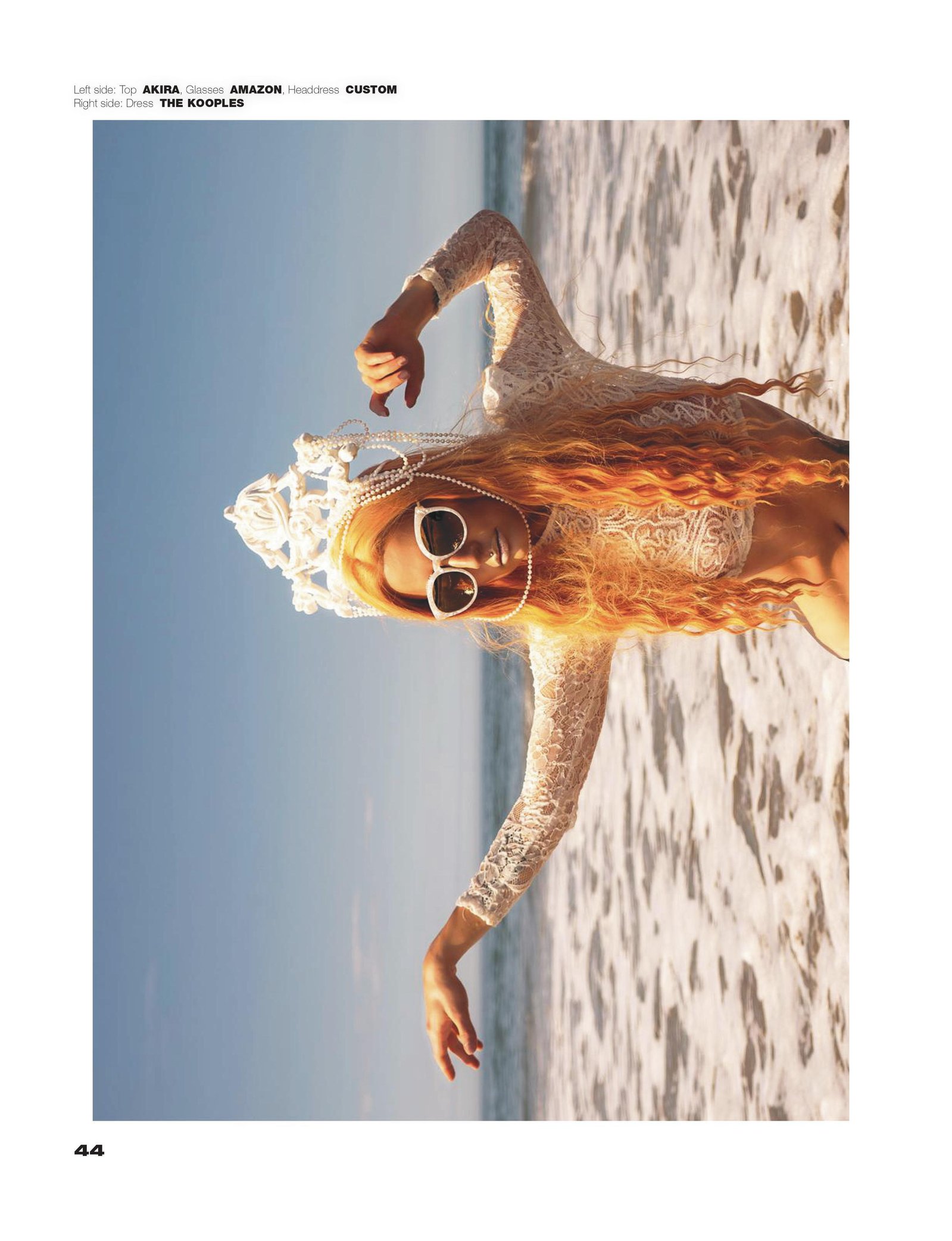 Top model in Glasgow poses by sea for best Scotland commercial fashion photographer for clothing line in magazine photo shoot - Photography by Nate Cleary