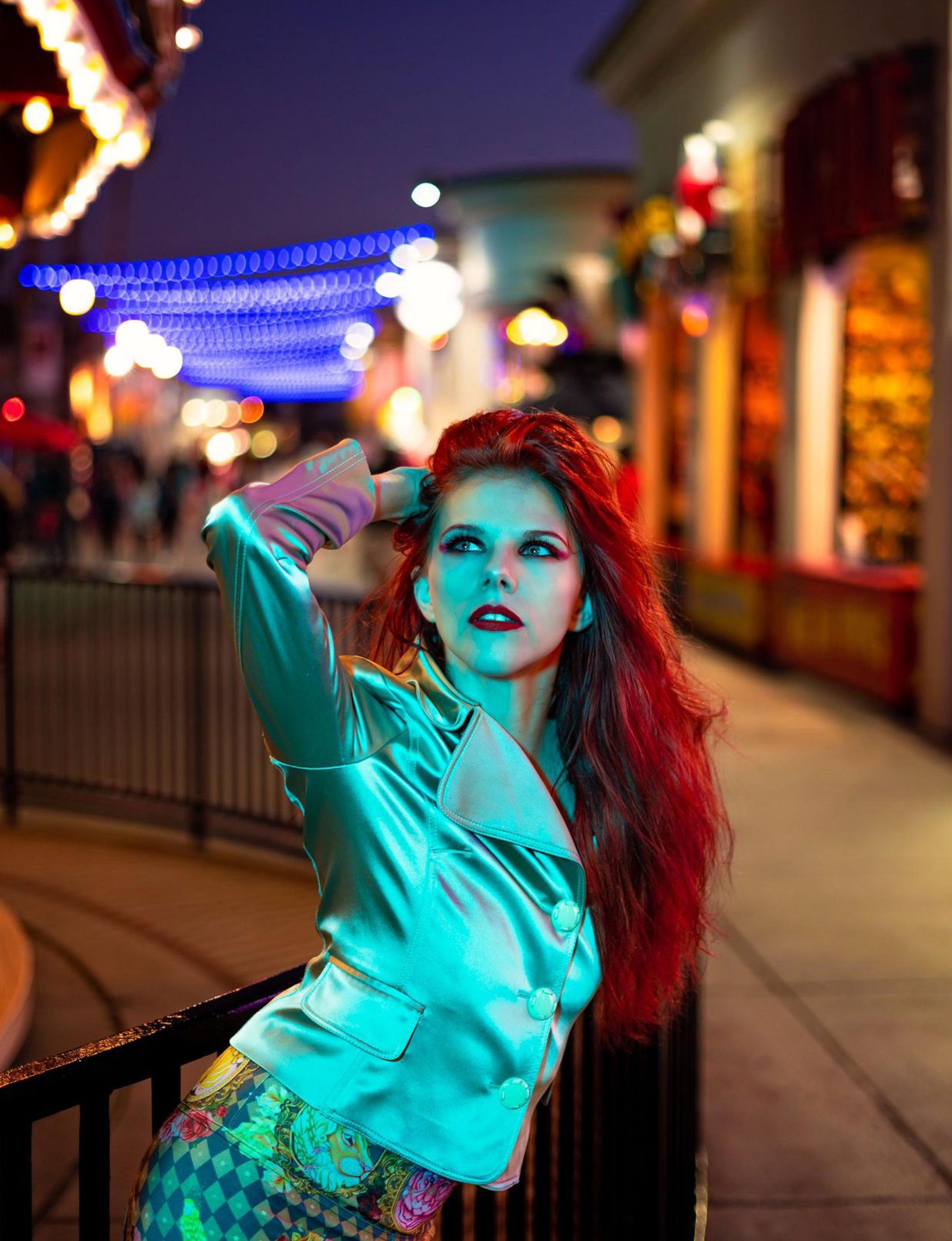 Top model in Scotland poses outdoors for best Glasgow commercial fashion photographer for clothing line in magazine photo shoot - Photography by Nate Cleary