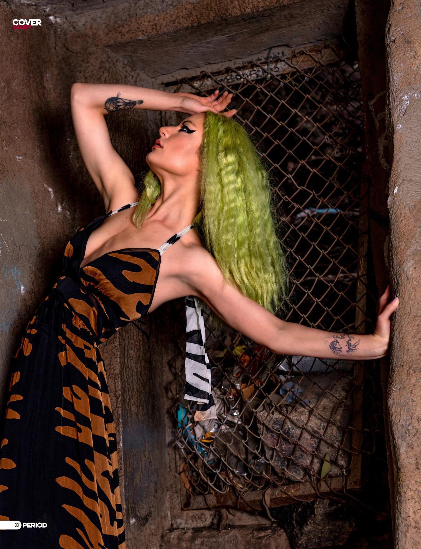 Top model in Scotland poses outdoors for best Glasgow commercial fashion photographer for clothing line in magazine photo shoot - Photography by Nate Cleary