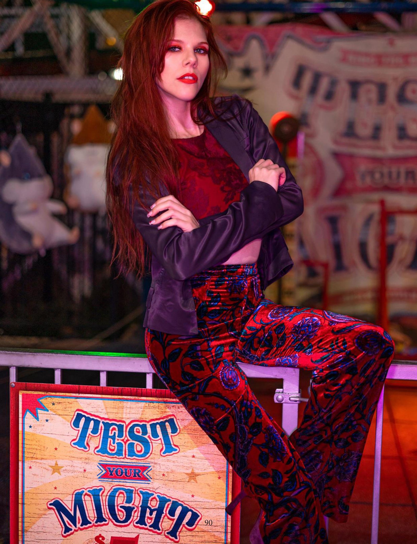 Top model in Scotland poses outdoors for best Glasgow commercial fashion photographer for clothing line in magazine photo shoot - Photography by Nate Cleary
