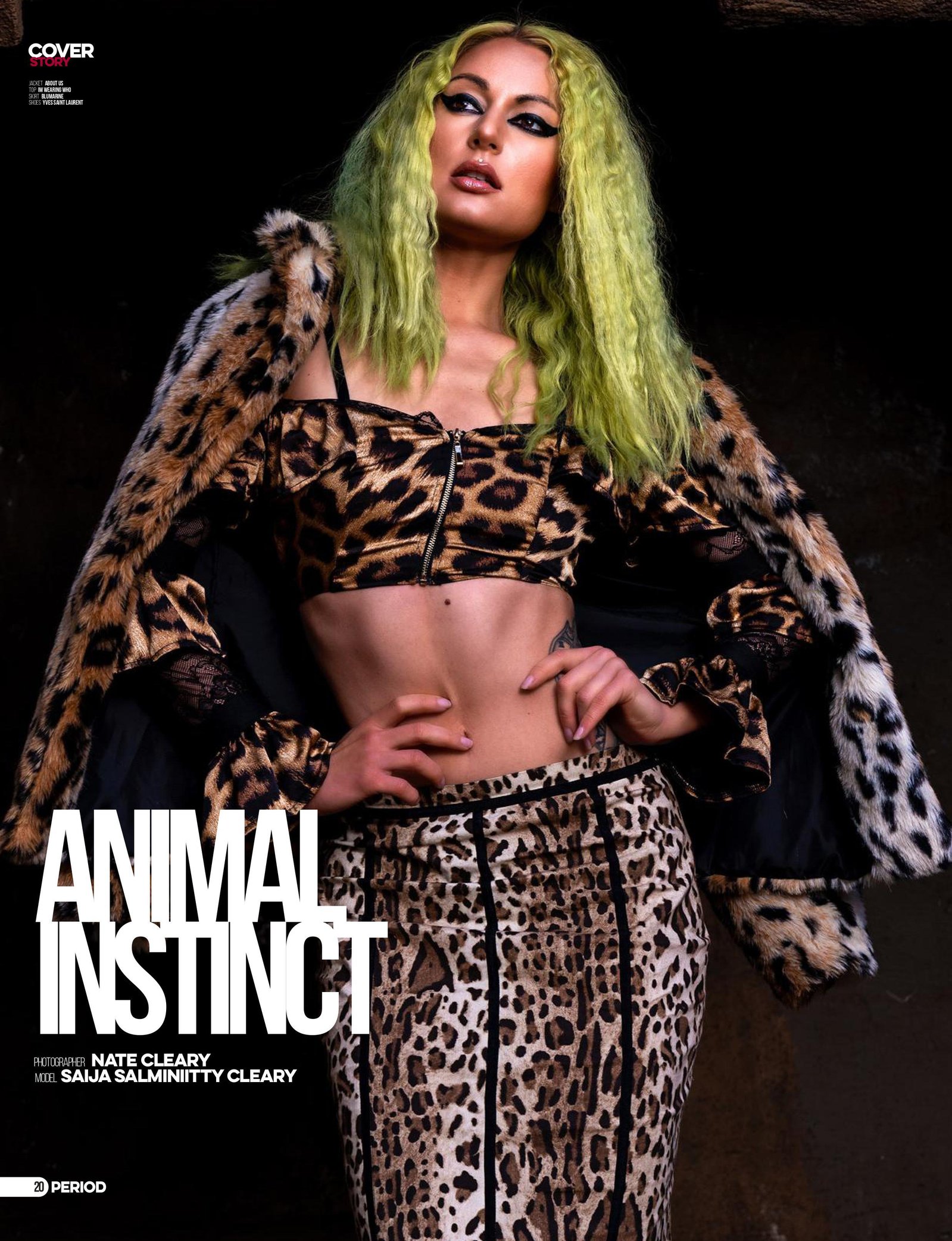 Top model in Scotland poses outdoors for best Glasgow commercial fashion photographer for clothing line in magazine photo shoot - Photography by Nate Cleary
