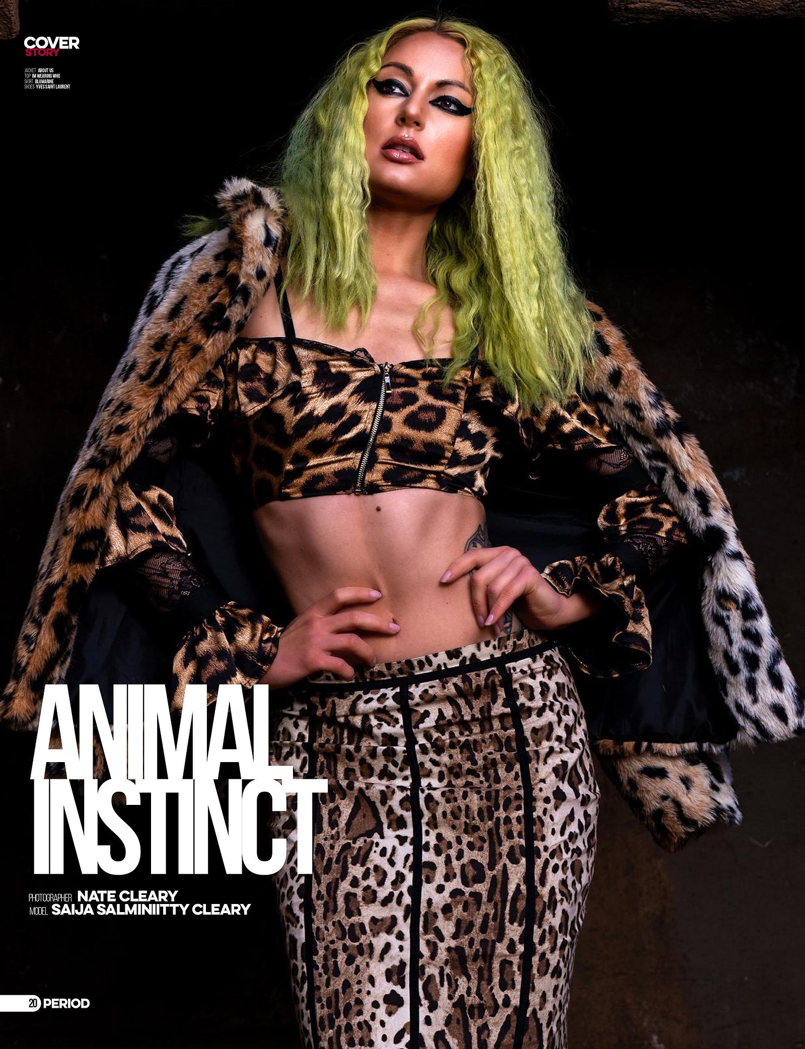 Top model in Scotland poses outdoors for best Glasgow commercial fashion photographer for clothing line in magazine photo shoot - Photography by Nate Cleary