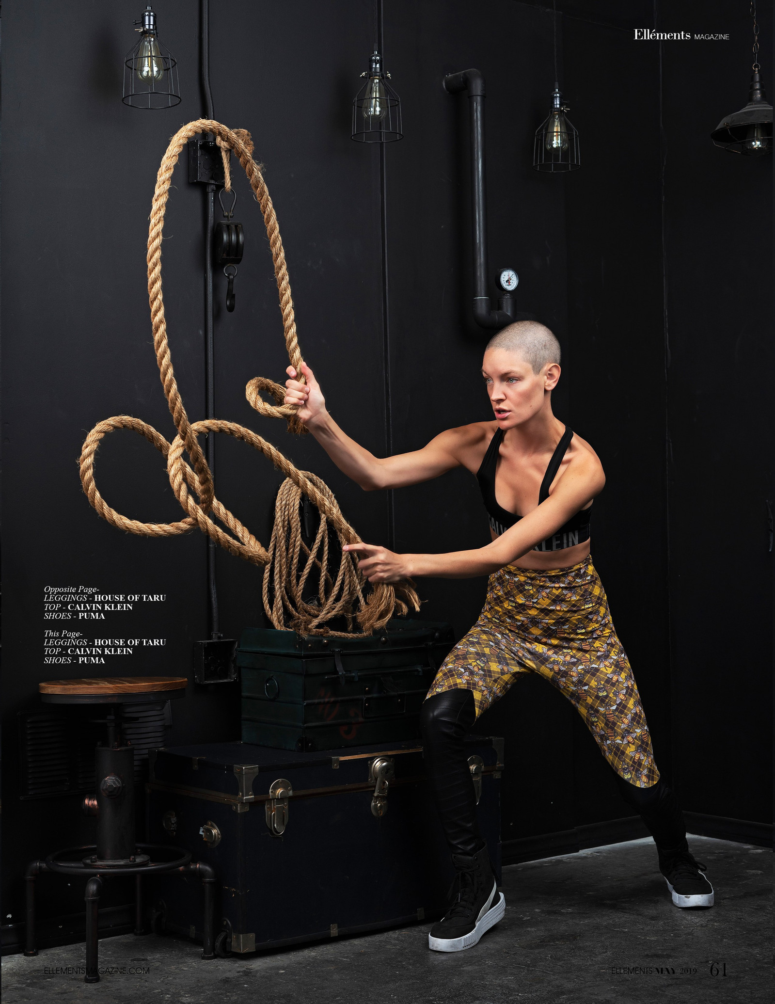 Top agency model in Scotland poses in studio for best Glasgow commercial fashion photographer for clothing line in magazine photo shoot - Photography by Nate Cleary
