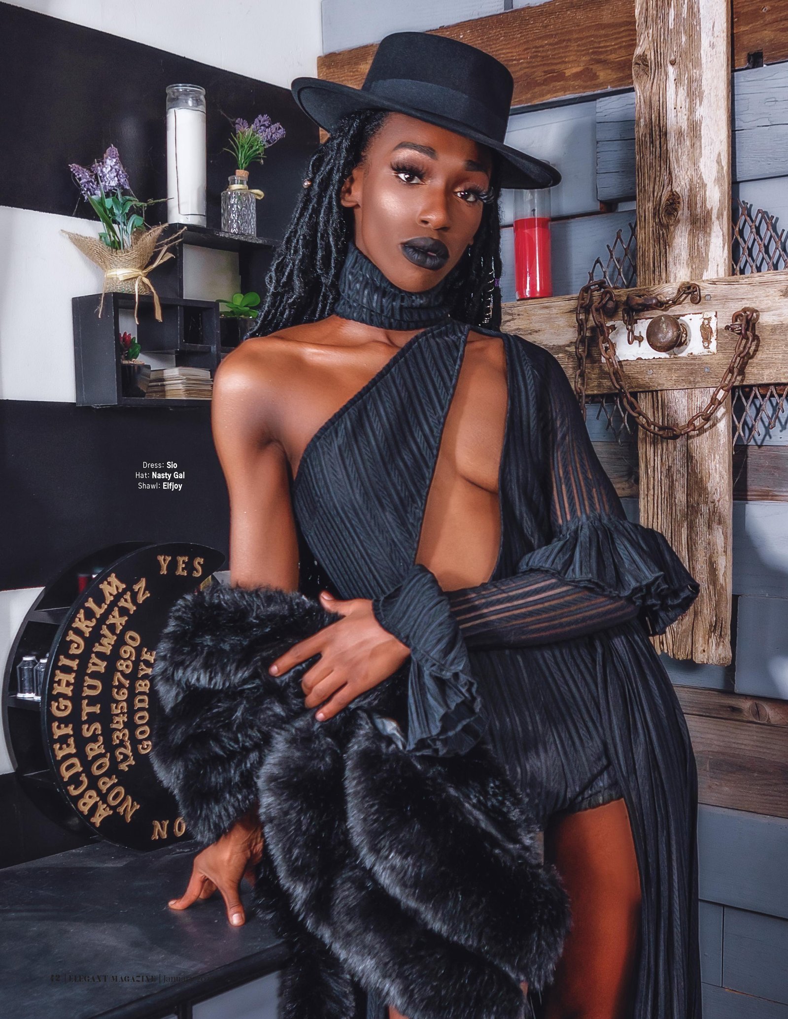 Top model in Scotland poses in studio for best Glasgow commercial fashion photographer for clothing line in magazine photo shoot - Photography by Nate Cleary