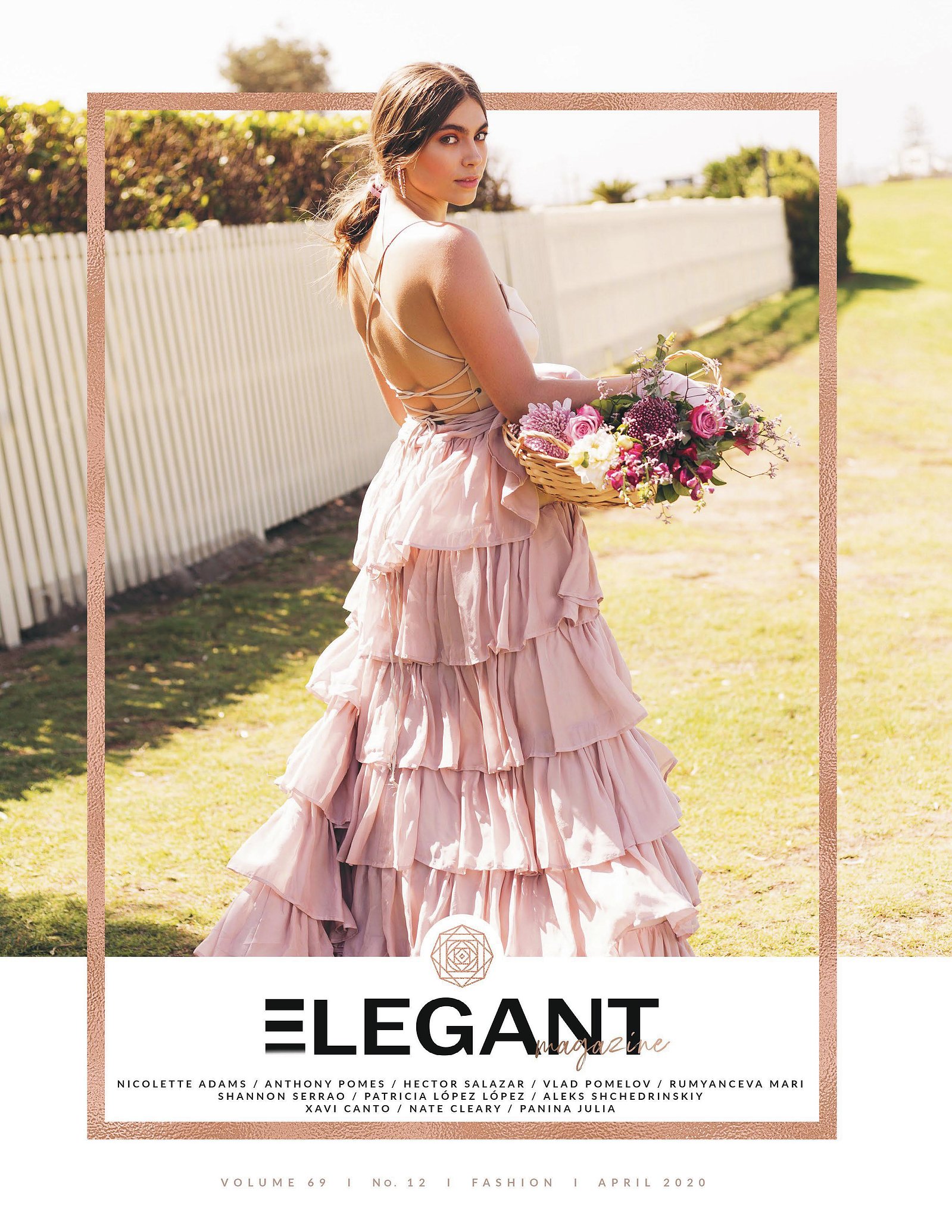 Model posing for commercial fashion magazine cover - Photography by Nate Cleary