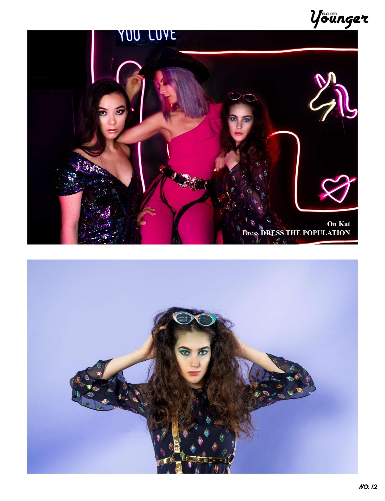 Top models in Scotland pose in studio for best Glasgow commercial fashion photographer for clothing line in magazine photo shoot - Photography by Nate Cleary