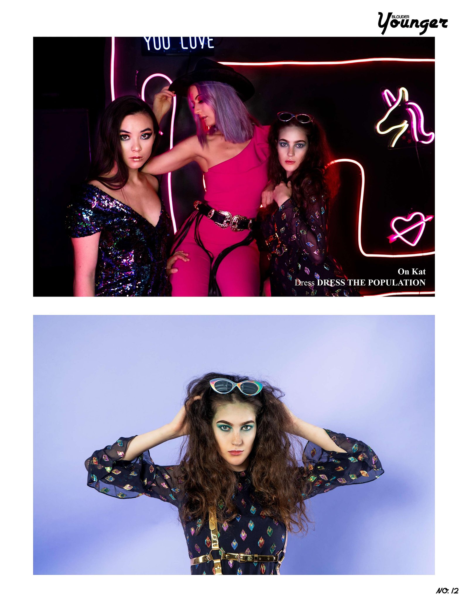 Top models in Scotland pose in studio for best Glasgow commercial fashion photographer for clothing line in magazine photo shoot - Photography by Nate Cleary