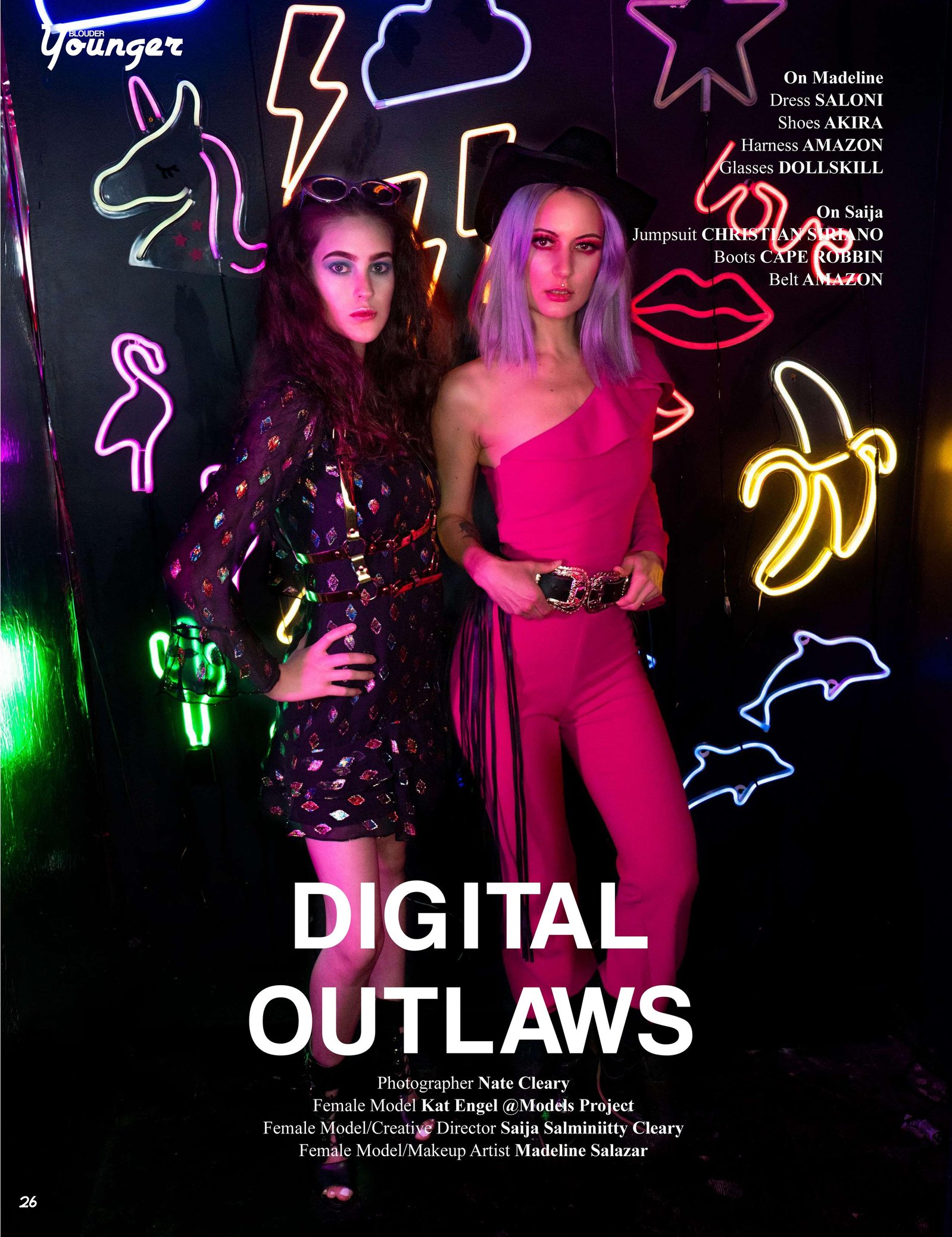 Top models in Scotland pose in studio for best Glasgow commercial fashion photographer for clothing line in magazine photo shoot - Photography by Nate Cleary