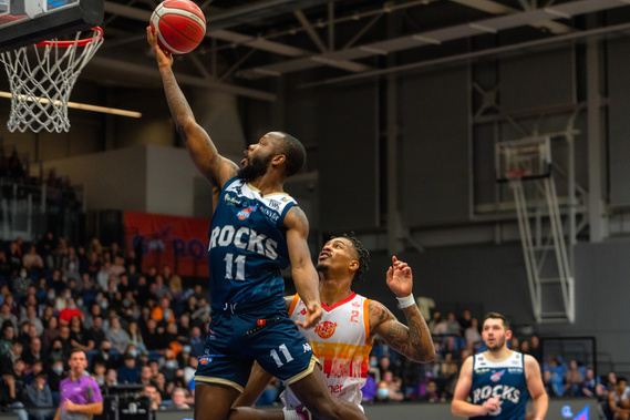 Indoor basketball game for Glasgow Rocks team- Photography by Nate Cleary