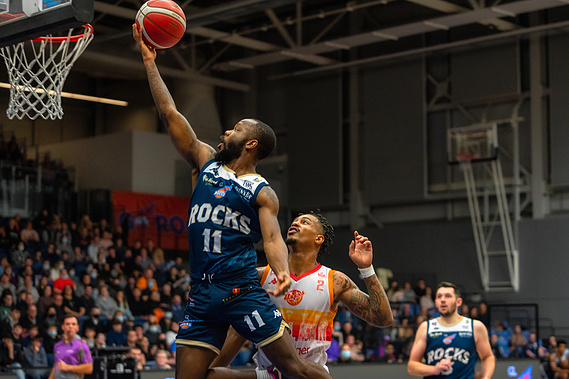 Indoor basketball game for Glasgow Rocks team- Photography by Nate Cleary