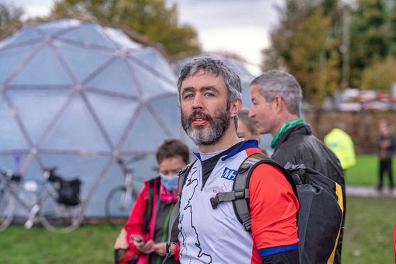 Bicyclist awards ceremony event in Glasgow for COP26- Photography by Nate Cleary