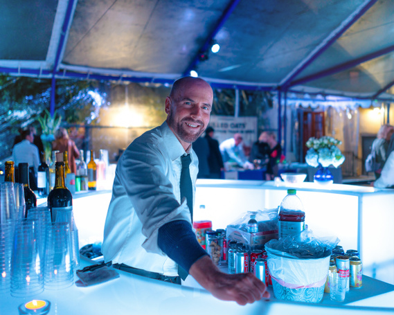 Bartender at diplomatic event for Consul General of Finland - Photography by Nate Cleary