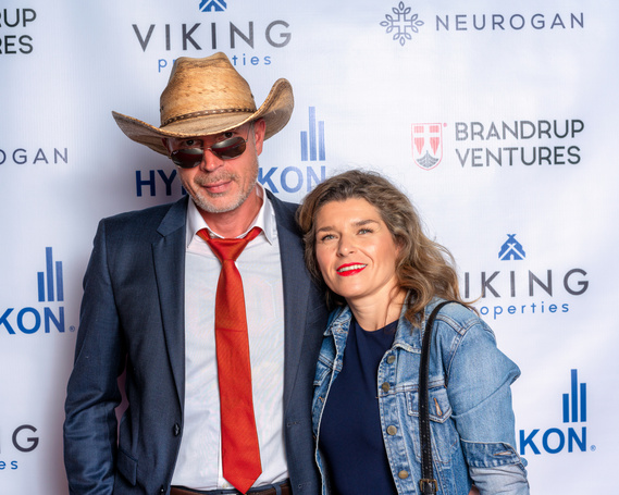 Guests posing for red carpet images at private corporate event- Photography by Nate Cleary