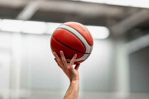 Indoor basketball game for Glasgow Rocks team- Photography by Nate Cleary