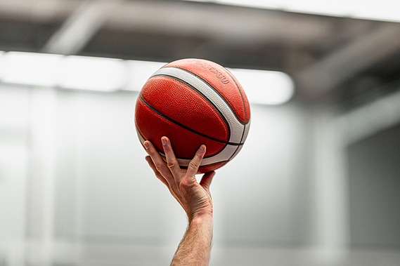 Indoor basketball game for Glasgow Rocks team- Photography by Nate Cleary