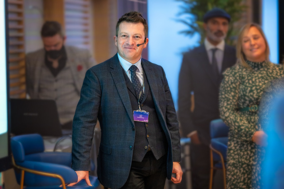 Speaker at Edinburgh Corporate Event  Ceremony - Photography by Nate Cleary