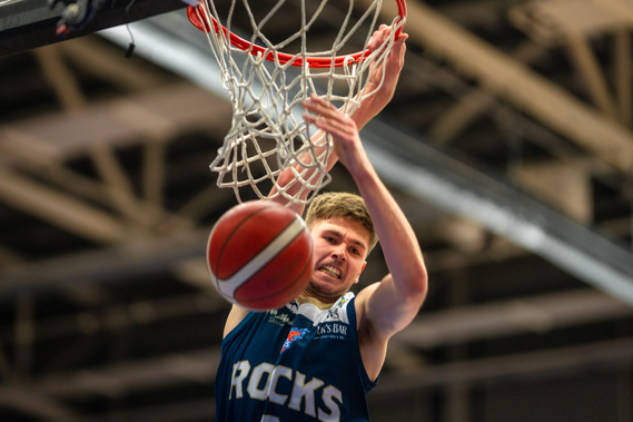 Indoor basketball game for Glasgow Rocks team- Photography by Nate Cleary