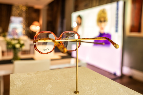 Interior product photo of Kern luxury brand glasses at Citation Glasgow in Scotland- Photography by Nate Cleary