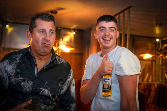 Guests drinking at Private birthday Event in Glasgow - Photography by Nate Cleary