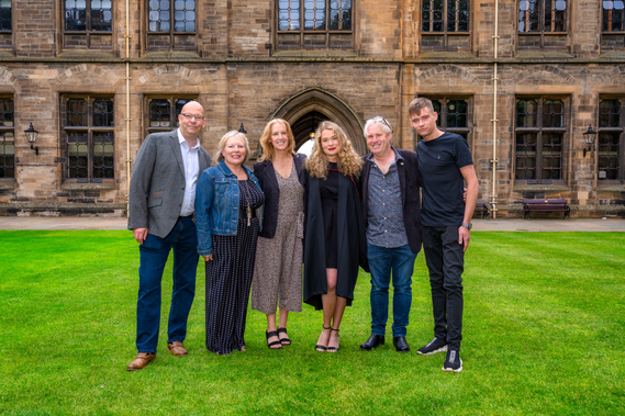 Scotland family at graduation for University of Glasgow- Photography by Nate Cleary