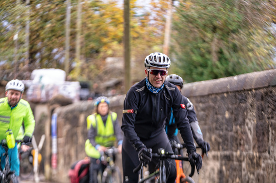 Bicyclist race event in Glasgow for COP26- Photography by Nate Cleary